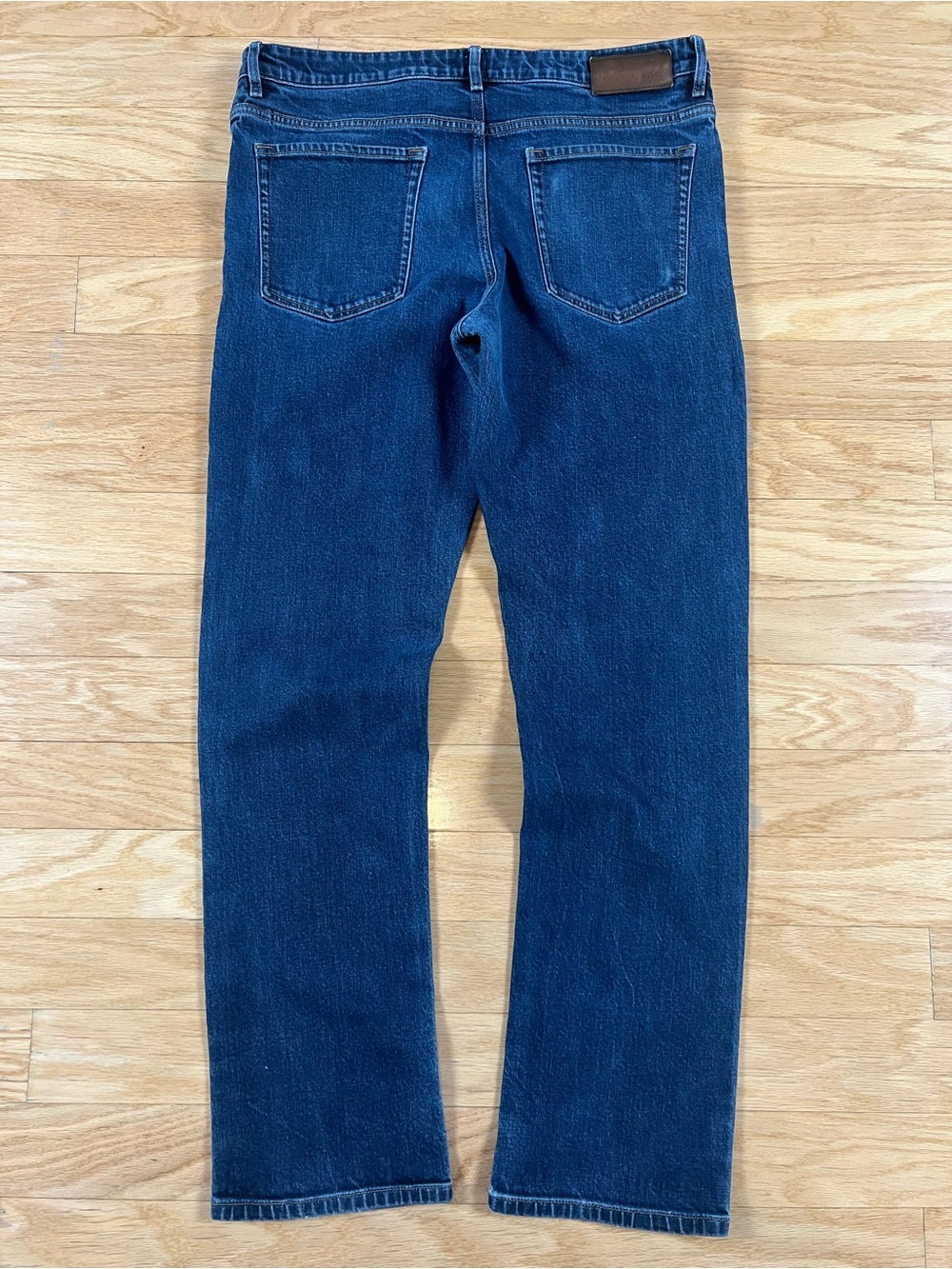 BOSS Hugo Boss Candiani Italian Stretch Straight Leg Blue Jeans 36x32 - Picture 11 of 15